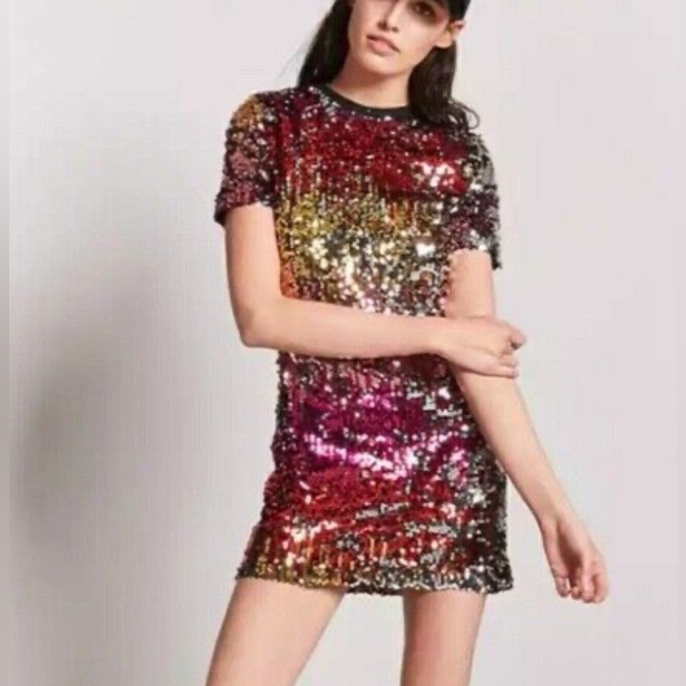 Forever 21 flip sequin dress